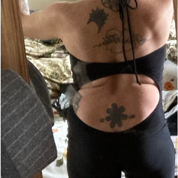 Spandex polyester yoga dance one piece small size 2 - Picture 3 of 3